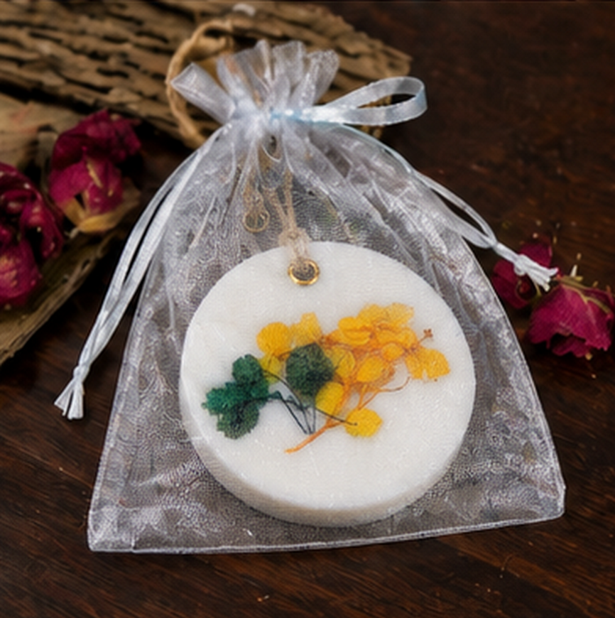 Handmade Floral Scented Wax Sachet – Long-Lasting Aroma for Wardrobe, Drawers &amp; Home