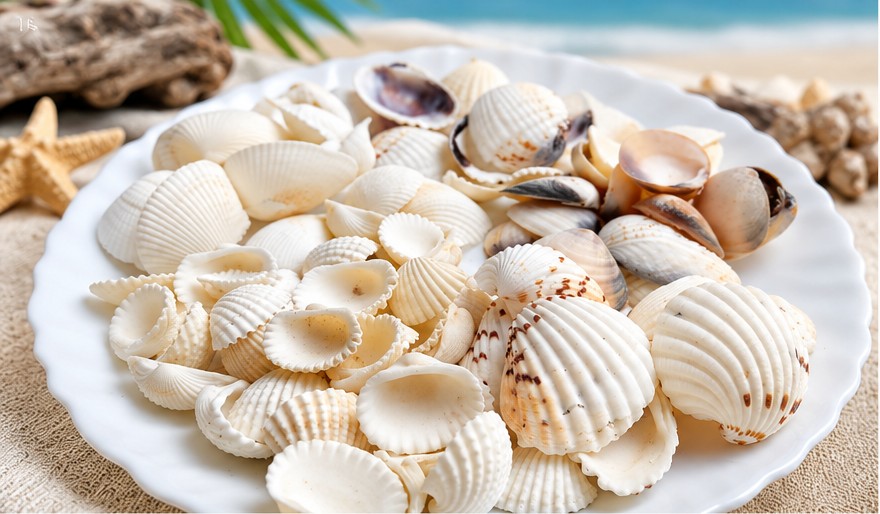 Five-Type Assorted Shell Mix - Decorative Shells for Aquarium, Vase Filler & DIY Craft