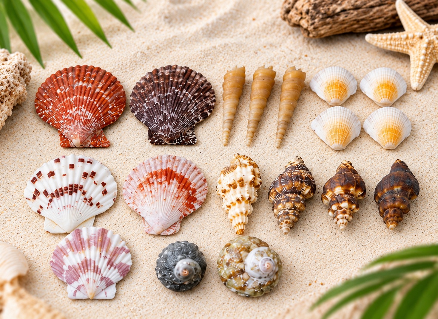 Mixed Craft Shell Assortment - Decorative Shells for Aquarium, Vase Filler & DIY Craft